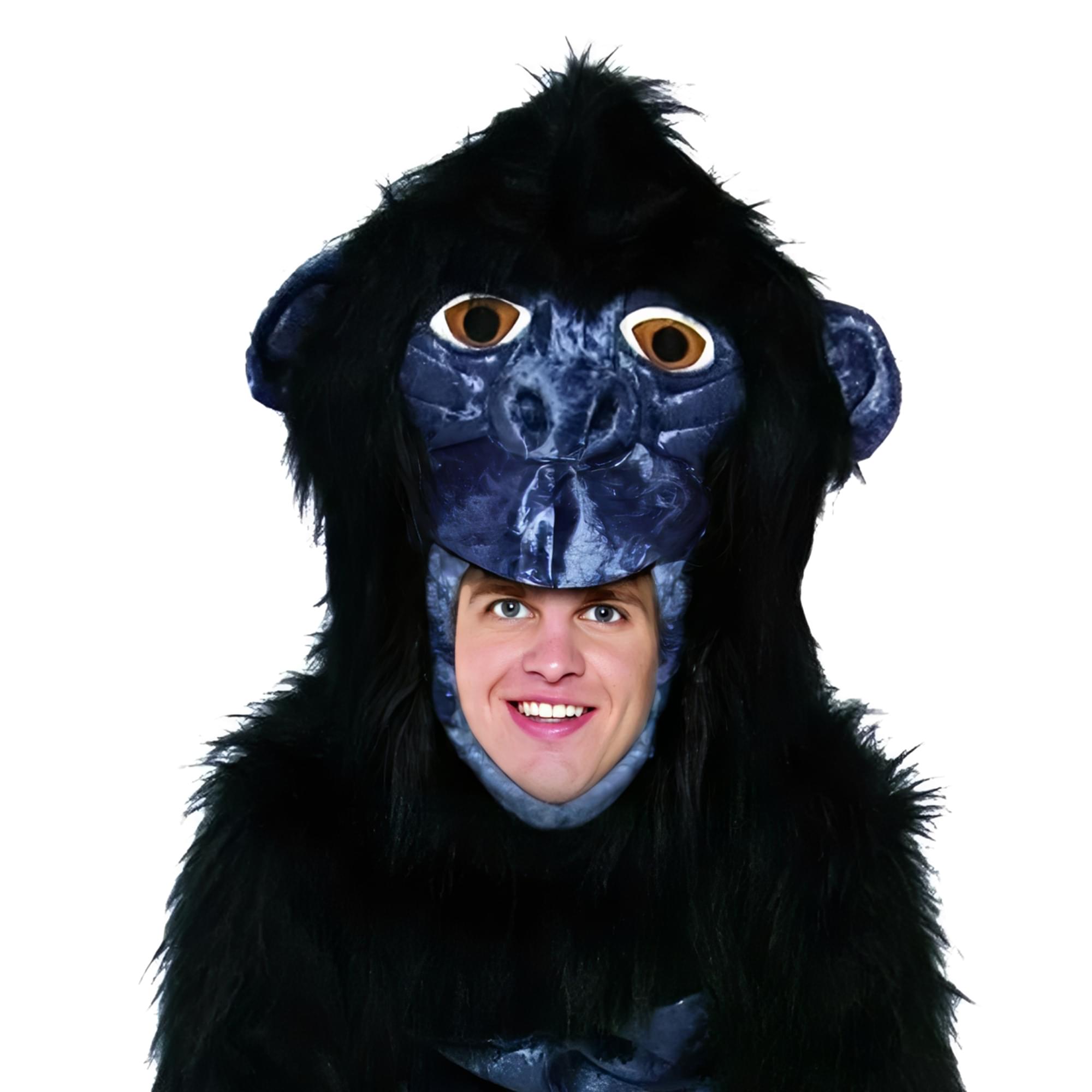 Alt View 1. Rasta Imposta - Gorilla Adult Costume | One Size (42-48 Inch Chest) - Black.