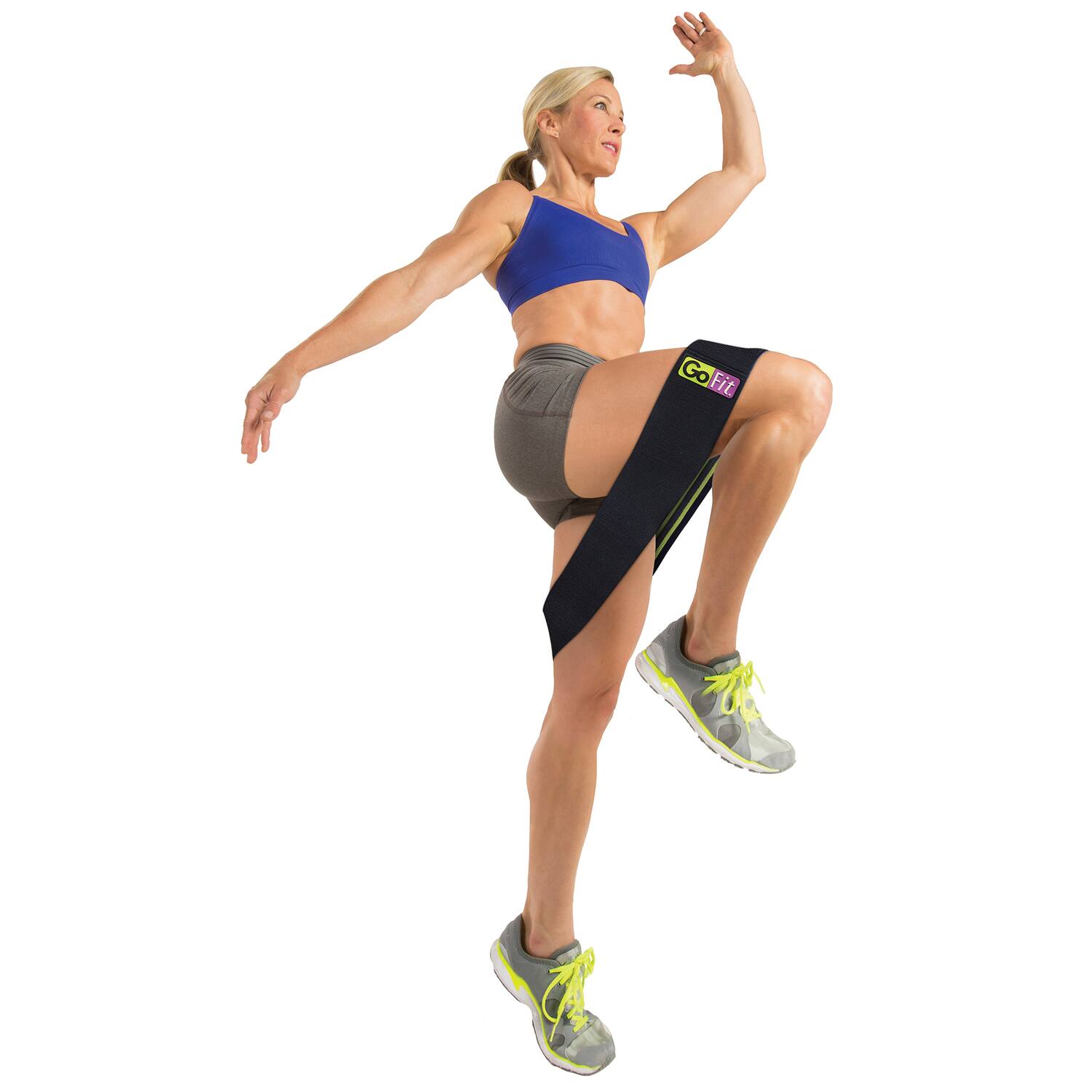 Alt View 8. GoFit - Super ElastiLoop Large/Extra Large - Black.