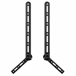 Mount-It! - Universal Sound Bar Mount for 23" – 65" TVs — Holds Up to 33 lbs & Fits VESA 75×75 to 600×400 - Black