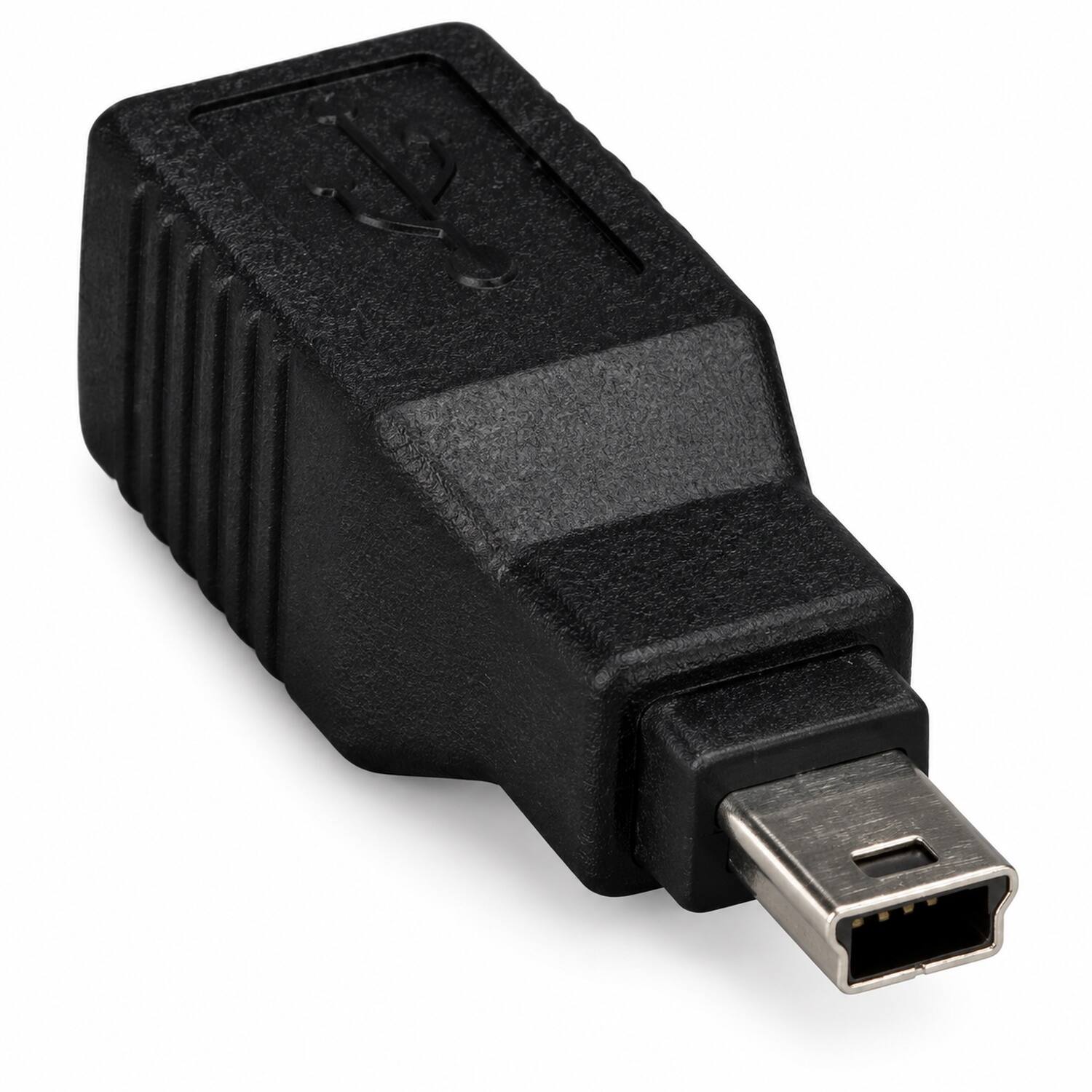 Front. Sanoxy - Sanoxy USB Type B Female to Mini B 5-pin Male Adapter - Black.
