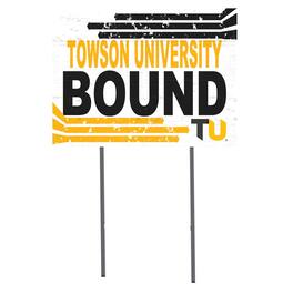 Jardine - Towson Tigers 18" x 24" Team Yard Sign - White