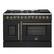 Front. Forno Appliances - 48 in. Wide 8 Burner Galiano 6.58 Cu. Ft. Freestanding Dual Fuel True Convection Range - Black.