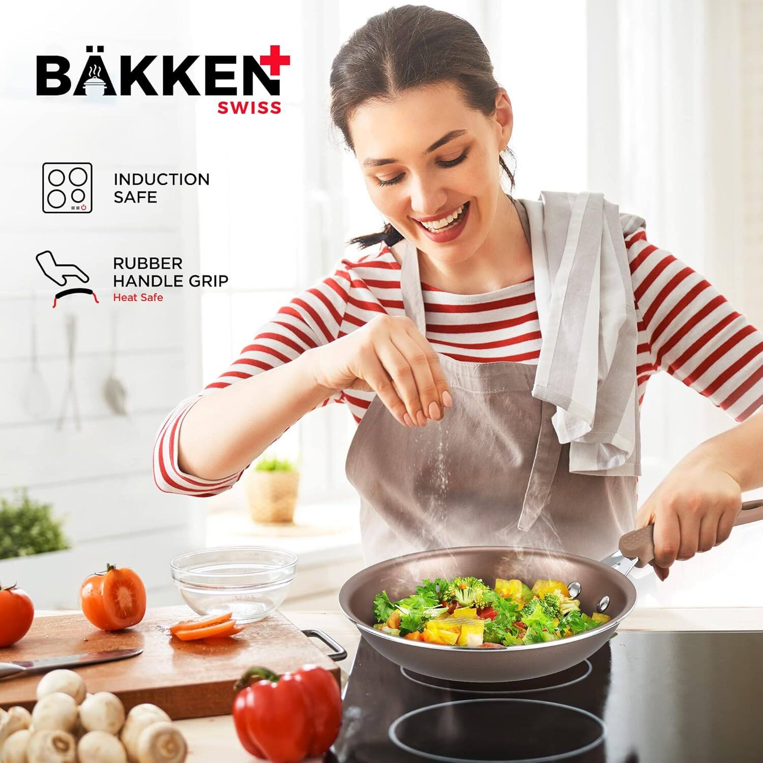 BKKEN + SWISS
INDUCTION SAFE
RUBBER HANDLE GRIP
Heat Safe