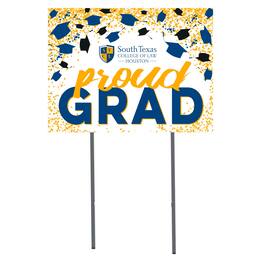 Jardine - South Texas College of Law 18" x 24" Proud Grad Yard Sign - White