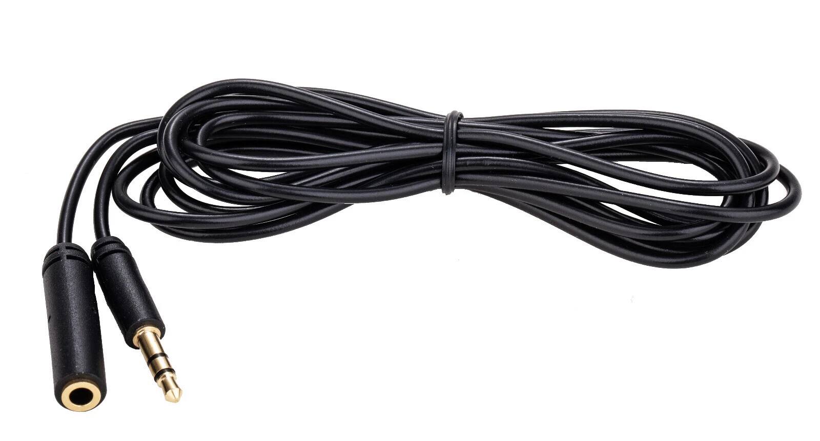 Alt View 1. Cables Direct Online - 100FT 3.5mm Headphone Extension Cable Male to Female Stereo Audio Aux Extender for iPhone iPad Smartphone Tablet Headset - Black.