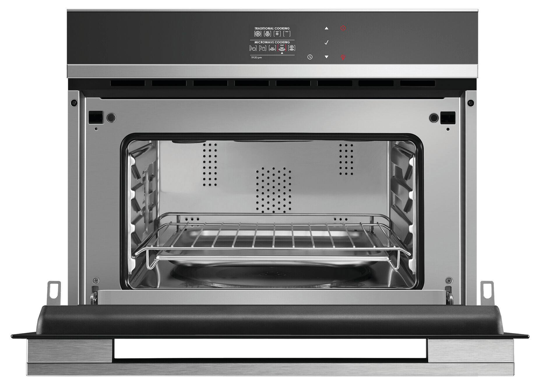 Alt View 11. Fisher & Paykel - 24 in. Built-In Single Electric Wall Convection Wall Oven - Black.