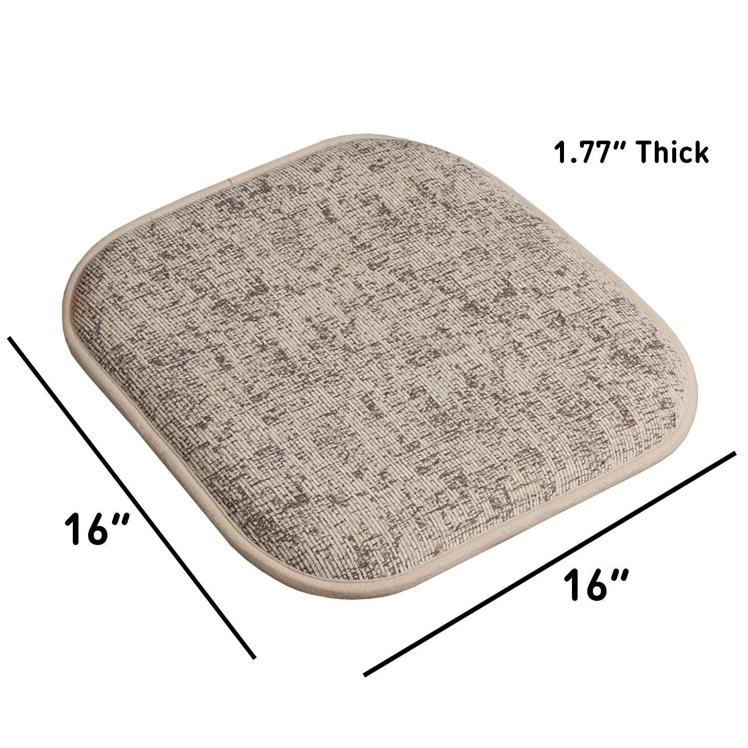 1.77" Thick  
16" x 16"