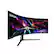Alt View 5. Samsung - 57" Odyssey Neo G9 Dual 4K UHD Quantum Mini-LED 240Hz 1ms HDR 1000 Curved Gaming Monitor (HDMI 2.1, DP 2.1, USB 3.0) - Black.