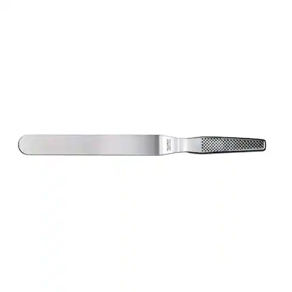 Front. Global - 10" Cranked Spatula / Offset Palette Knife - Silver.