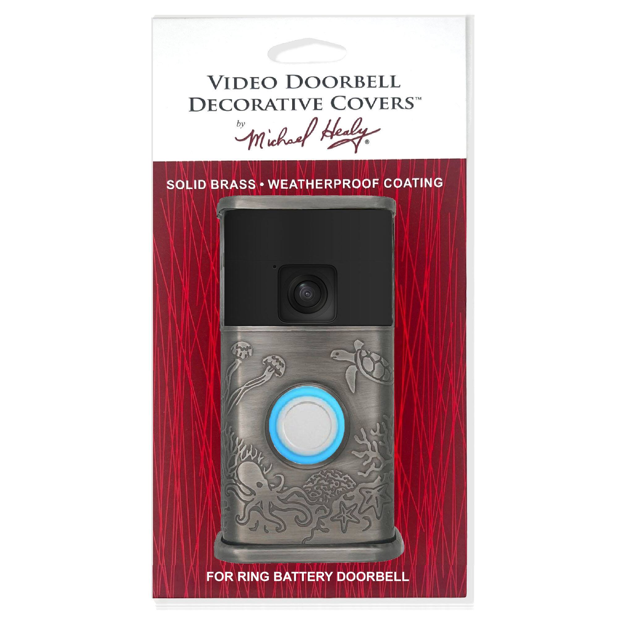VIDEO DOORBELL DECORATIVE COVERS by Michael Herly
SOLID BRASS WEATHERPROOF COATING FOR RING BATTERY DOORBELL