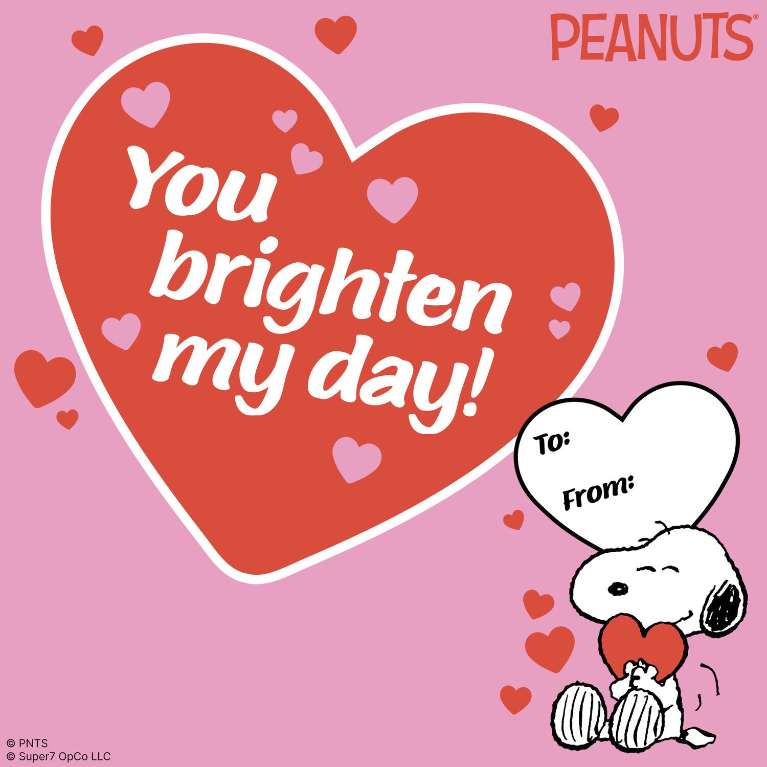 PEANUTS  
You brighten my day!  
To:  
From:  

PNTS  
Super7 OpCo LLC