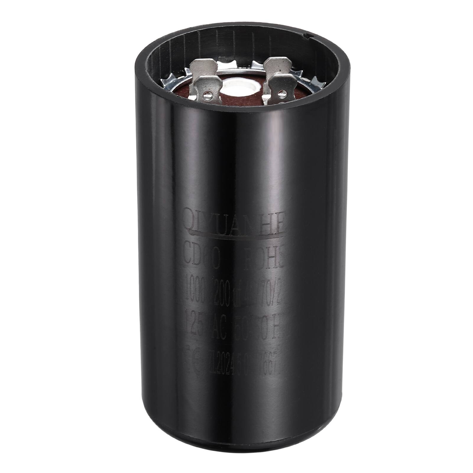 Unique Bargains - CD60 Motor Run Capacitor, 1000-1200uF MFD AC125V, 50-60Hz, for Electric Motor, 46x86mm - Black price history on PriceWatchPro