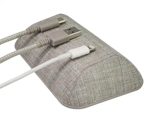 Front. Smartish - Smartish Magnetic Cord Holder - Bigger Cable Wrangler Desktop Charger Organizer - Lightly Toasted Beige - Lightly Toasted Beige.