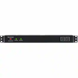 CyberPower - Rackbar Surge Suppressor RM 1U RKBS15S2F10R 15A 12-Outlet - Black