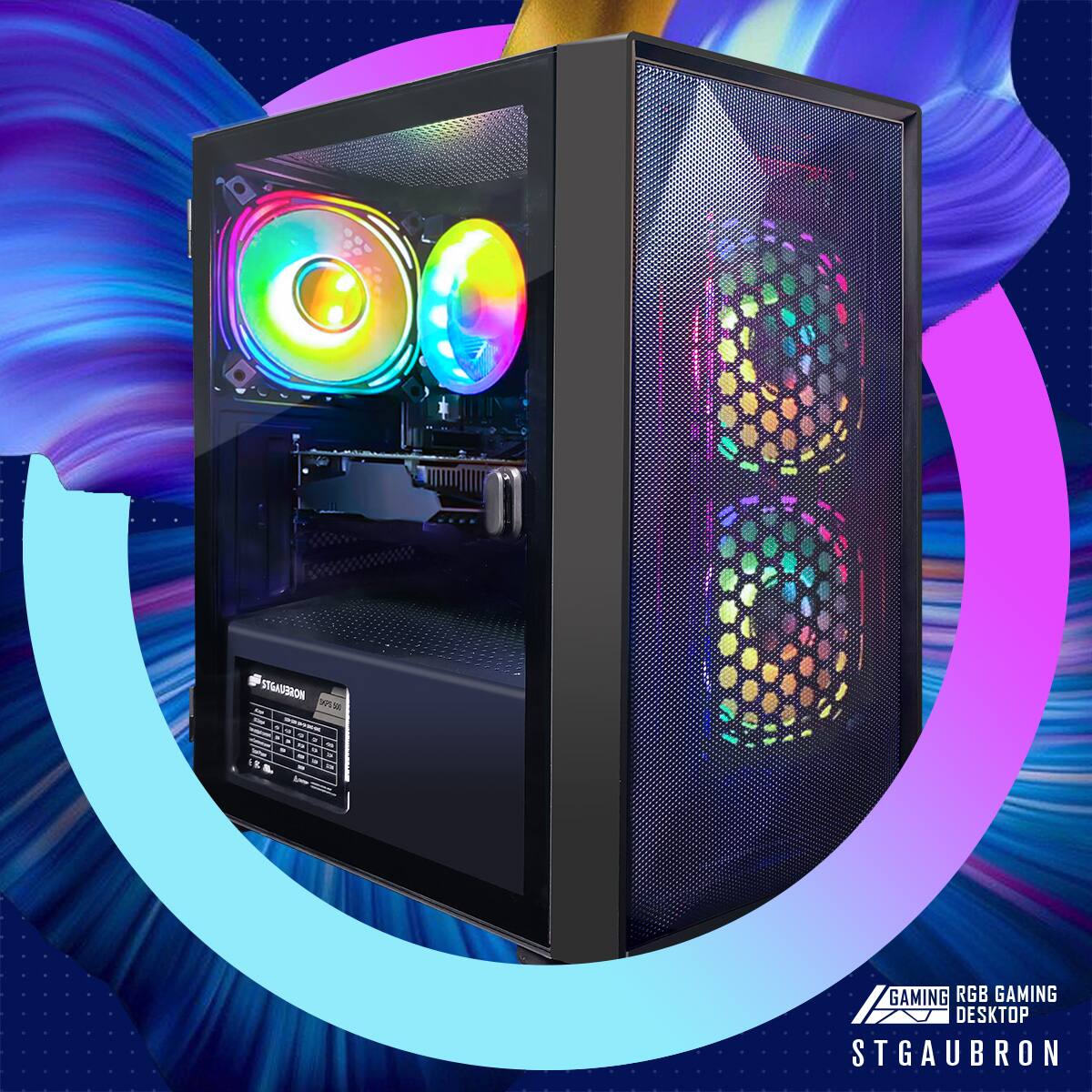 STGAUBRON  
M W Is - - E -  
GAMING RGB GAMING DESKTOP  
STGAUBRON