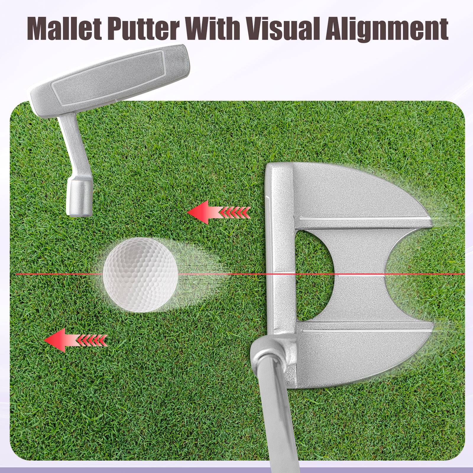 Mallet Putter With Visual Alignment