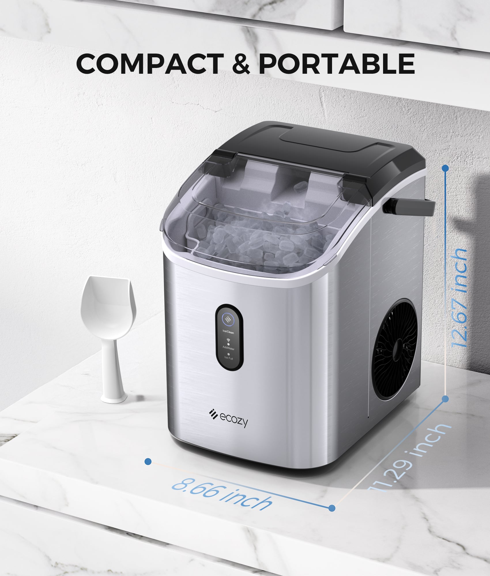COMPACT & PORTABLE - a ecozy 8.66 inch 12.67 inch 11.29 inch