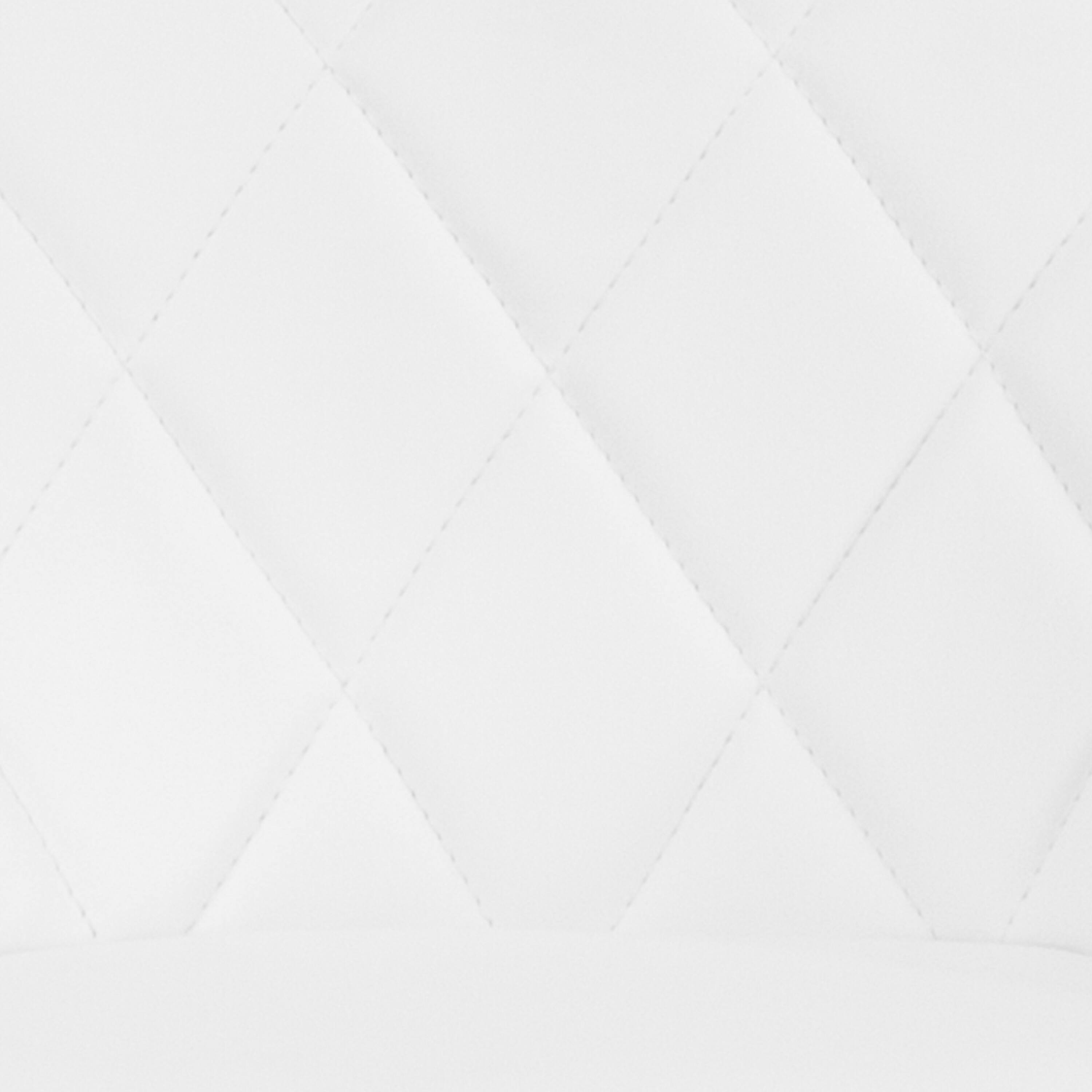 Alt View 21. Alamont Home - Contemporary Vinyl Bucket Seat Adjustable Height Barstool with Diamond Pattern Back and Chrome Base - White.