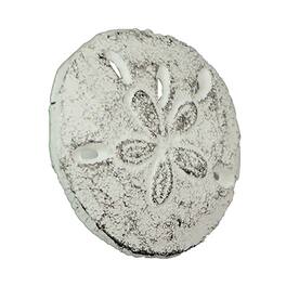 Zeckos - Sand Dollar Drawer Pulls – 6-Piece Coastal Knobs for Cabinets - White