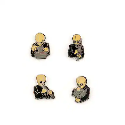 Front. Star Wars - Star Wars Cantina Band Collectible Pin Set | Exclusive Star Wars Collector Pins - Multicolored.