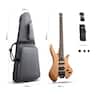 Donner music - Donner HLX-500 Headless Electric Guitar Wooden Nature