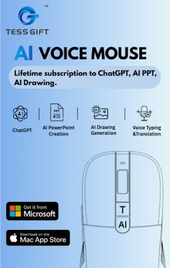 Tess Gift Worlds first voice Mouse, AI assisted lifetime Tess Gift Worlds first voice Mouse, AI assisted lifetime