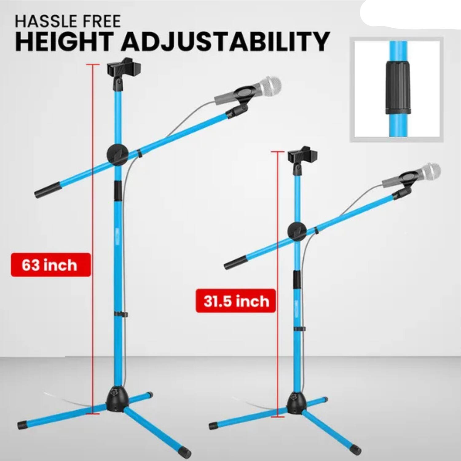 HASSLE FREE HEIGHT ADJUSTABILITY

63 inch

31.5 inch