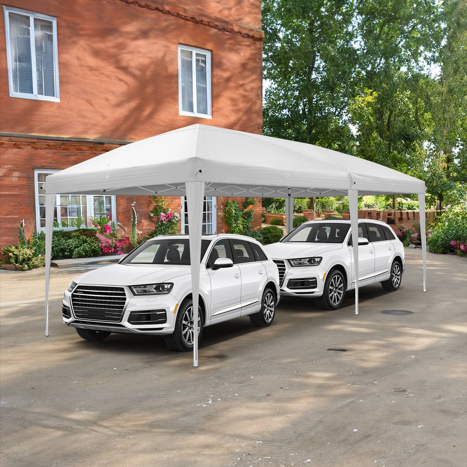 Angle. Winado - 10x20ft Pop Up Canopy Tent, Outdoor Instant Shelter Folding Canopy with 4 Side Walls and Carry Bag for Commercial Events.