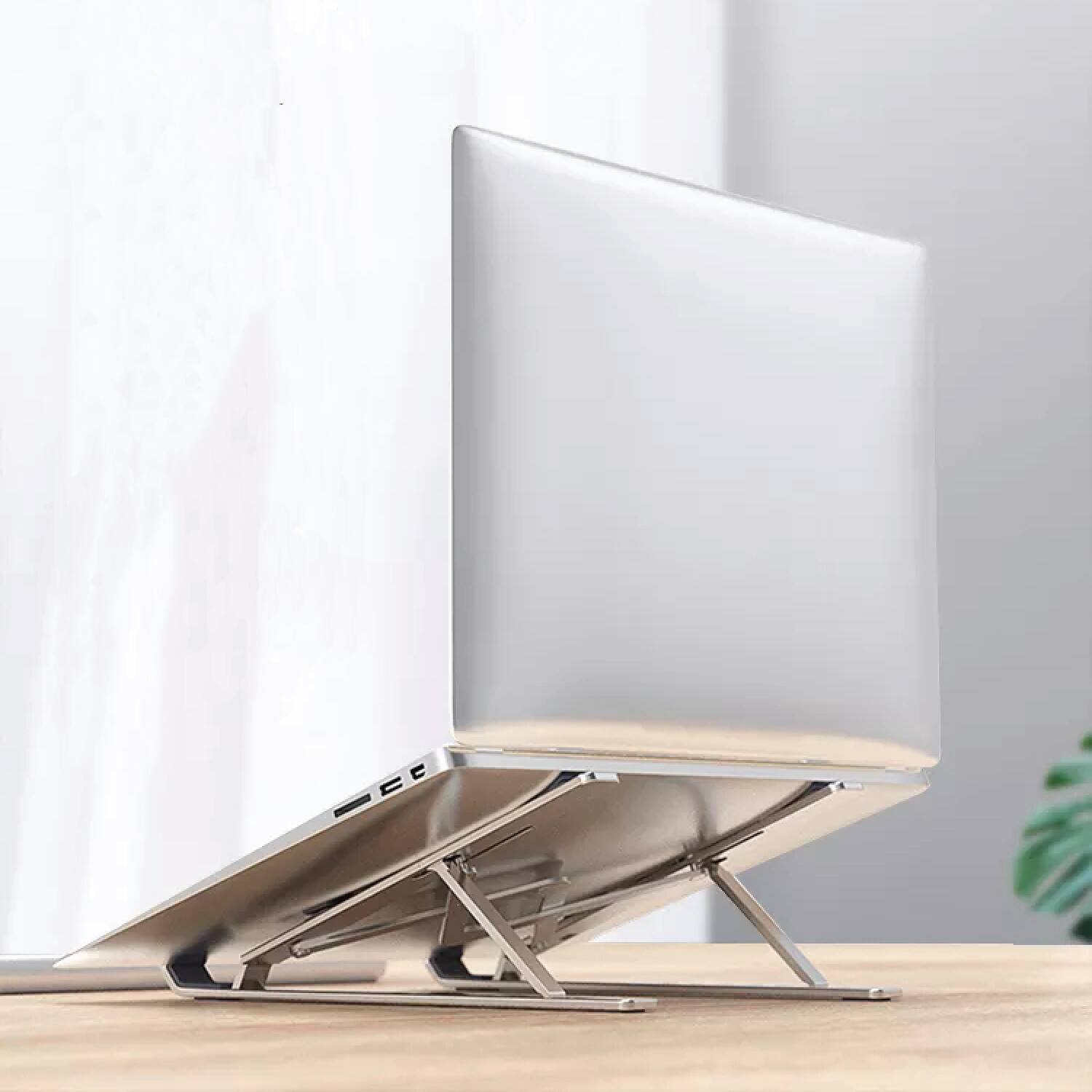Alt View 1. OTM Essentials - OTM Essentials Aluminum Travel Laptop Riser Stand, Adjustable - Silver.