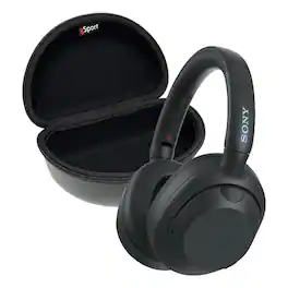 Sony - ULT WEAR Noise Canceling Wireless Headphone Bundle with gSport Case - Black
