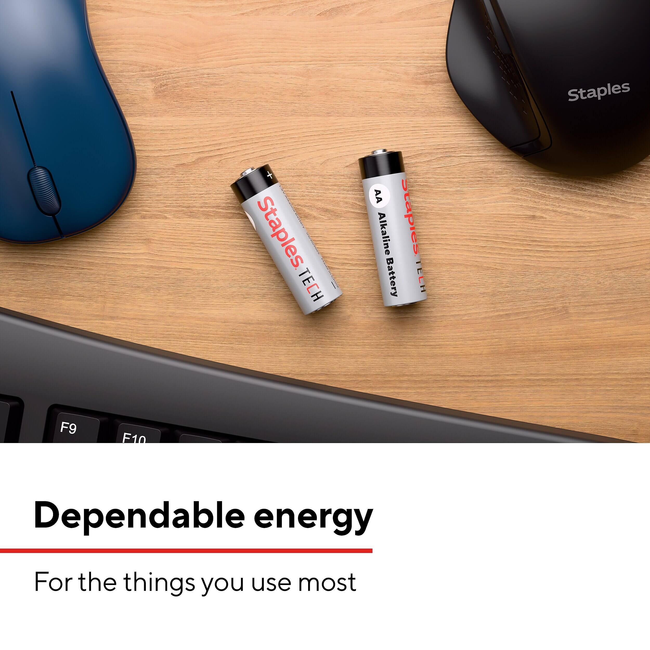 F9  
F10  
Staples. TECH  
AA Alkaline Battery  
Staples  
Dependable energy  
For the things you use most