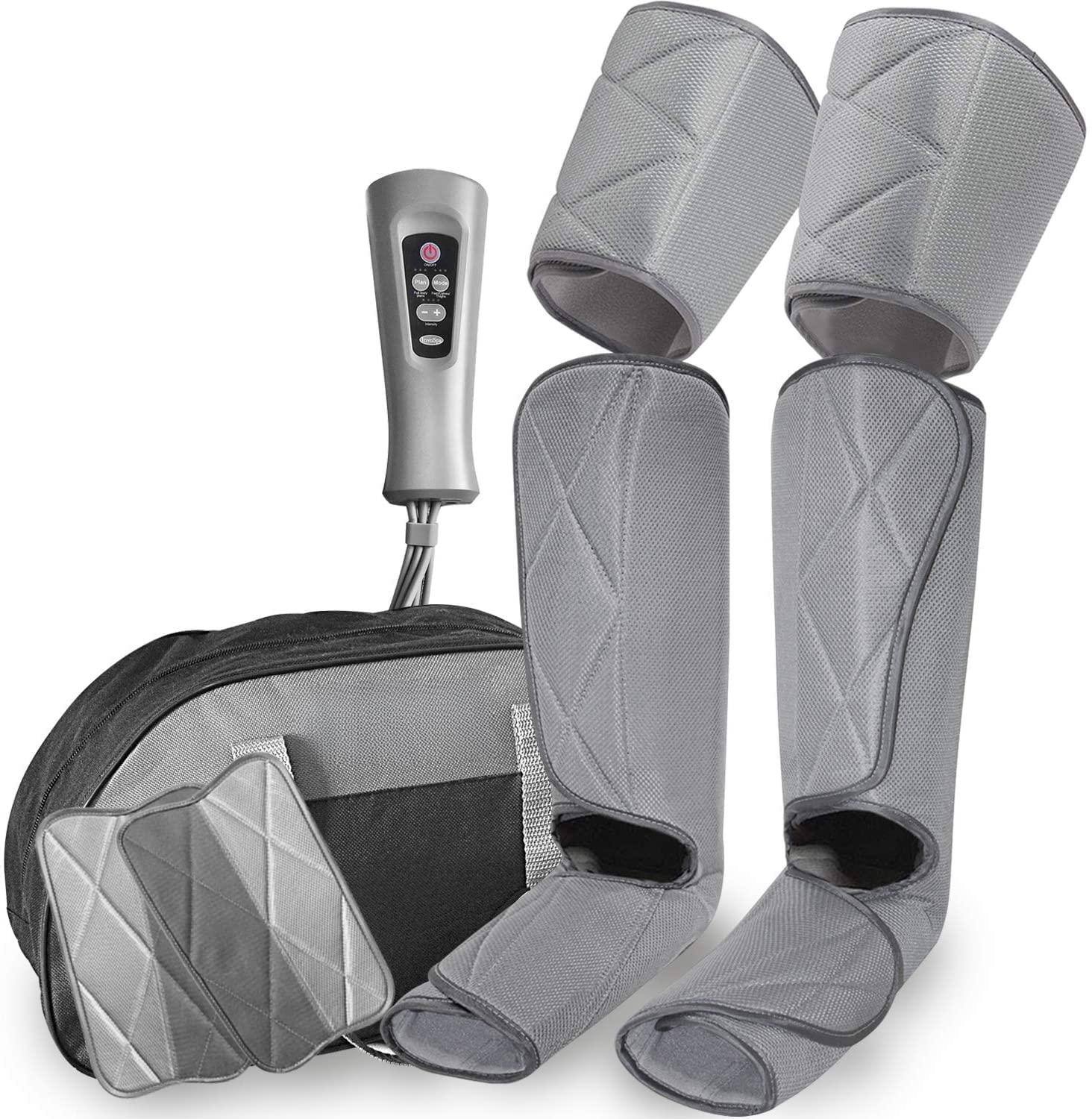 Front. Live At Space - Air Compression Leg Massager Boots for Foot Calf Thigh, 3 Modes 3 Intensities, 15-Min Auto-Off, Adjustable up to 26" - 642146672316.
