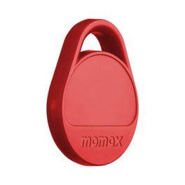 Momax - Pinpop² Lite Find My Locator Compatible with Apple Find My or Android Find My devices - Red