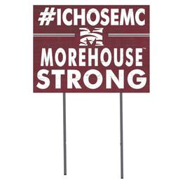 Jardine - Morehouse Tigers 18'' x 24'' I Chose Lawn Sign - Maroon