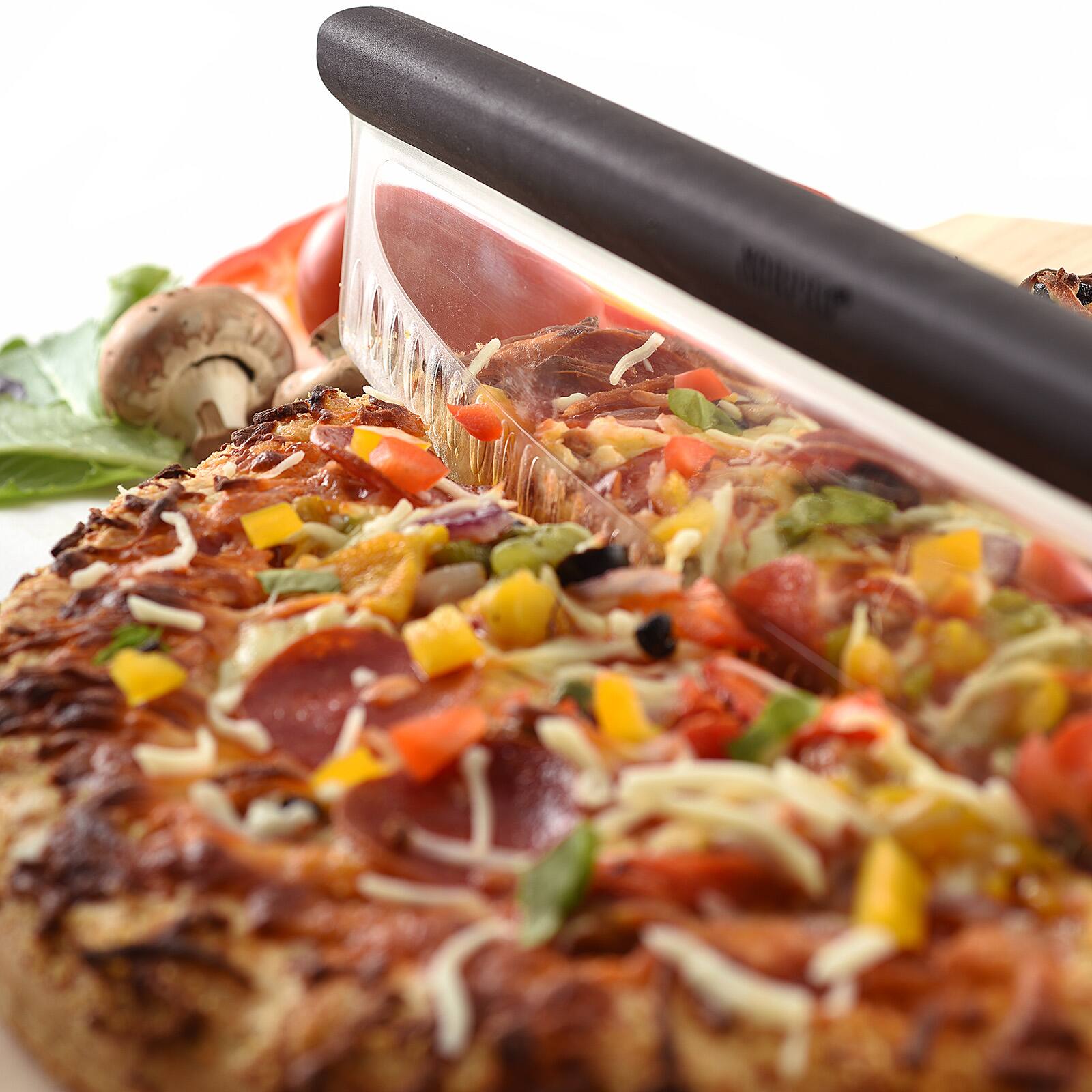 Alt View 7. Norpro - Grip EZ Multi Use Rocking Pizza Cuttler with Scallops - Black.