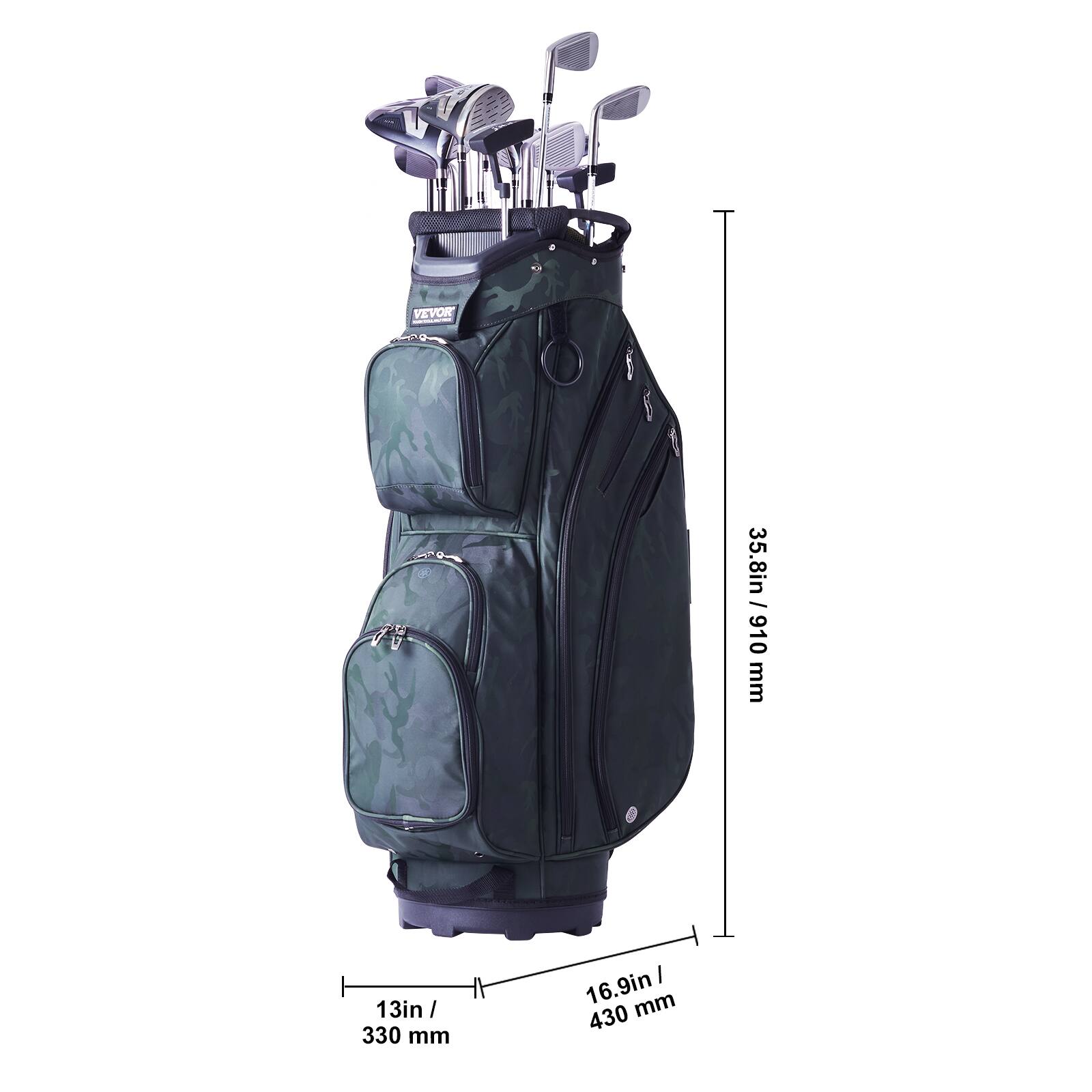 VEVOR

35.8in / 910 mm

13in / 330 mm

16.9in / 430 mm