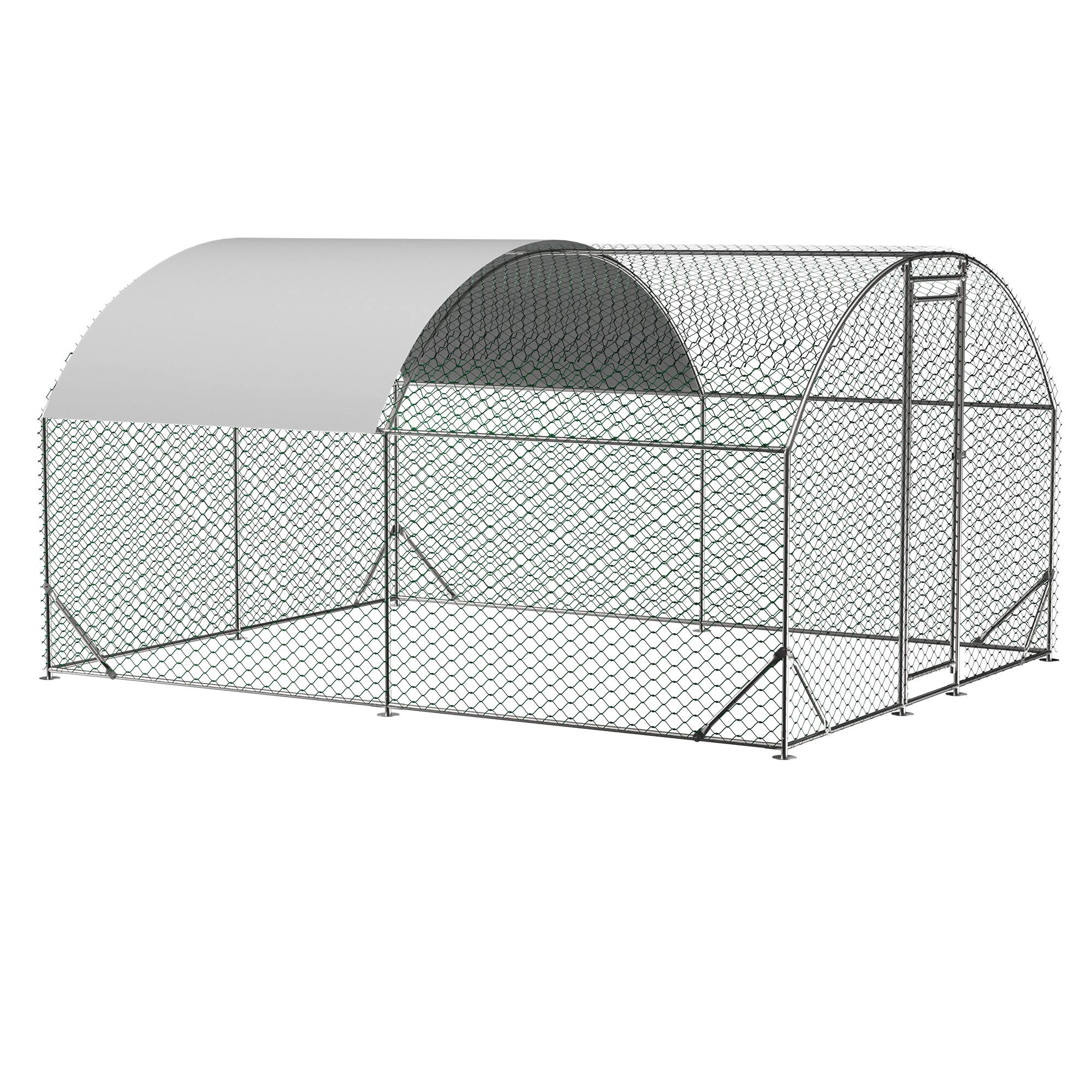 Alt View 5. Mondawe - 10ft x 13ft Large Chicken Coop Metal Chicken Run with Waterproof and Anti-UV Cover.