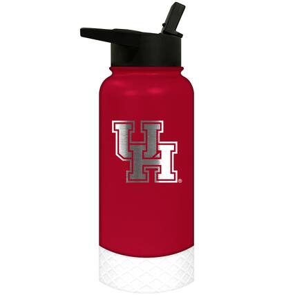 Front. Great American Products - Houston Cougars 32oz. Logo Thirst Hydration Water Bottle - Multicolor.