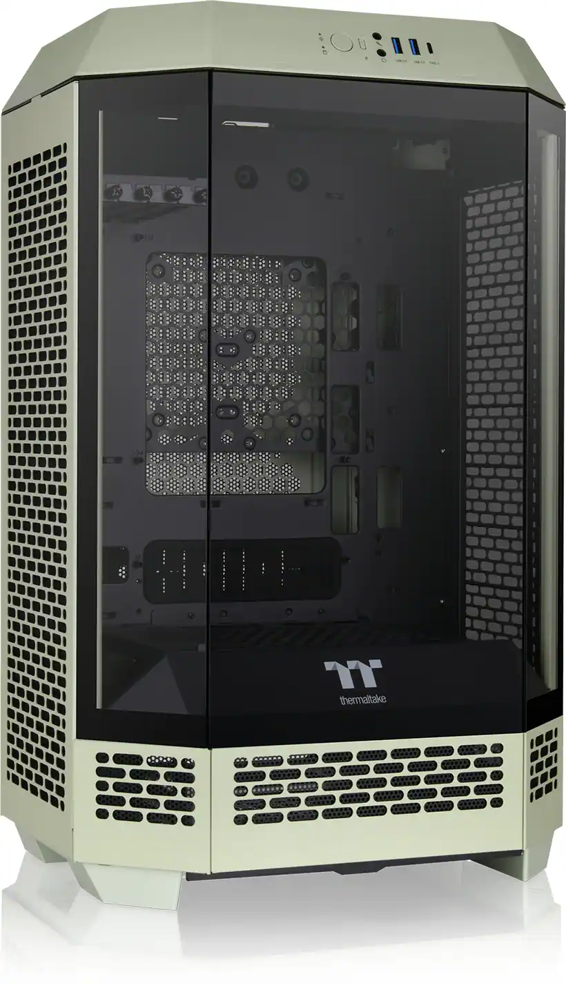 Thermaltake - The Tower 300 Micro ATX PC Case - Matcha Green