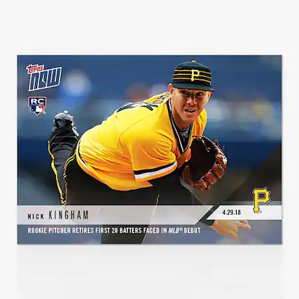 Nick Kingham
Rookie Pitcher Retires First 20 Batters Faced in MLB Debut
4.29.18