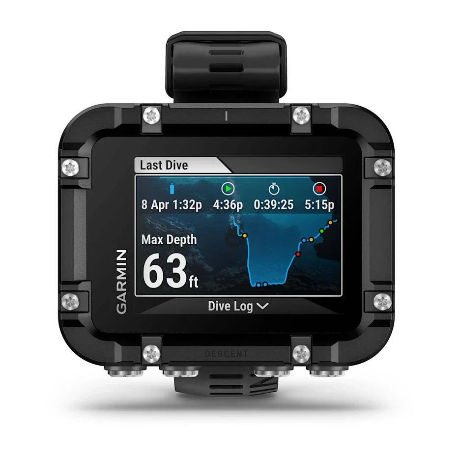Last Dive  
8 Apr 1:32p 4:36p 0:39:25 5:15p  
Max Depth GARMIN 63m  
Dive Log DESCENT