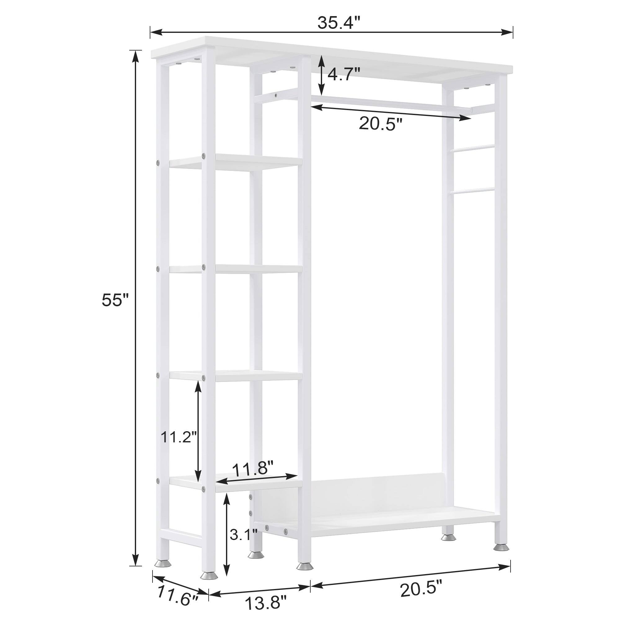 35.4" x 4.7" x 20.5" x 55" x 11.2" x 11.8" x 3.1" x 11.6" x 13.8" x 20.5"