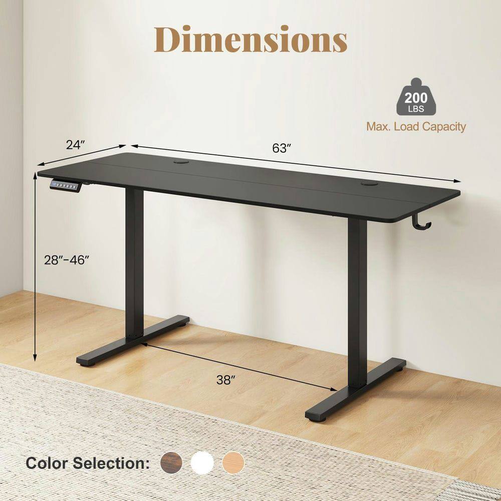 Dimensions: 24" x 63"  
Height Range: 28"-46"  
Max. Load Capacity: 200 LBS  
Color Selection: