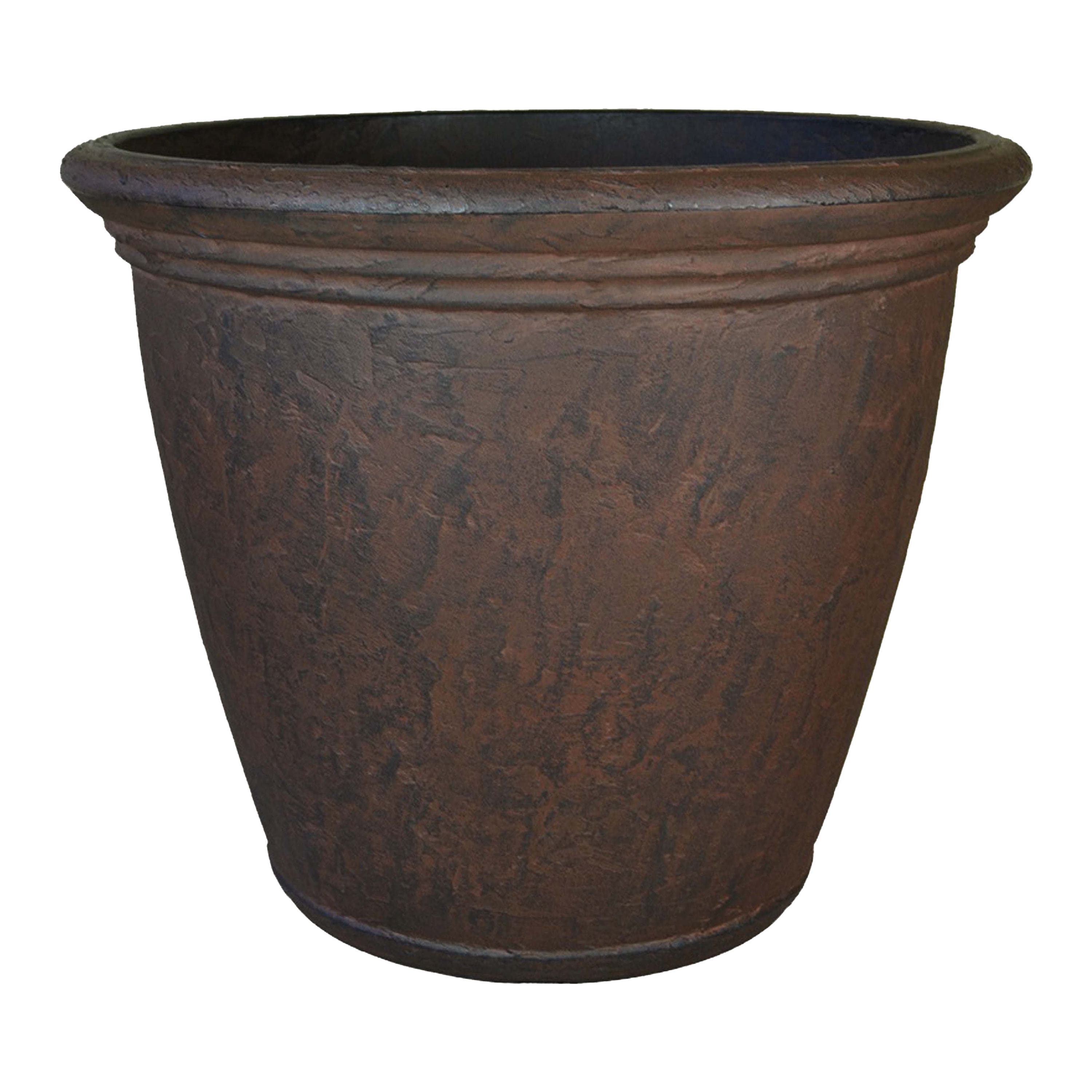 Sunnydaze - 15.25 in Anjelica Polyresin Outdoor Planter - Rust price history on PriceWatchPro