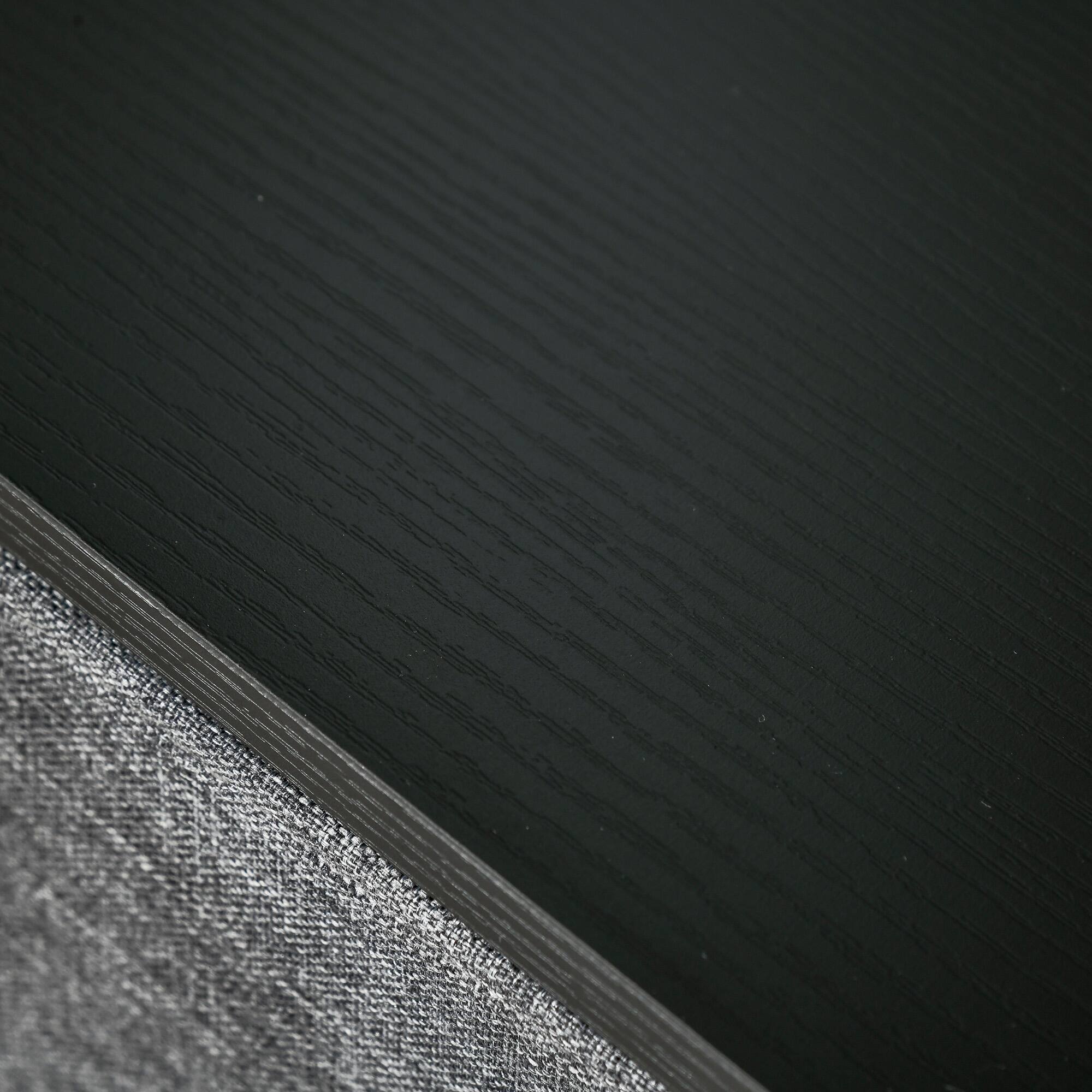 Alt View 4. Homcom - 7-Drawer Dresser, Fabric Chest of Drawers, 3-Tier Storage Organizer for Bedroom Entryway, Tower Unit with Steel Frame - Dark Gray.