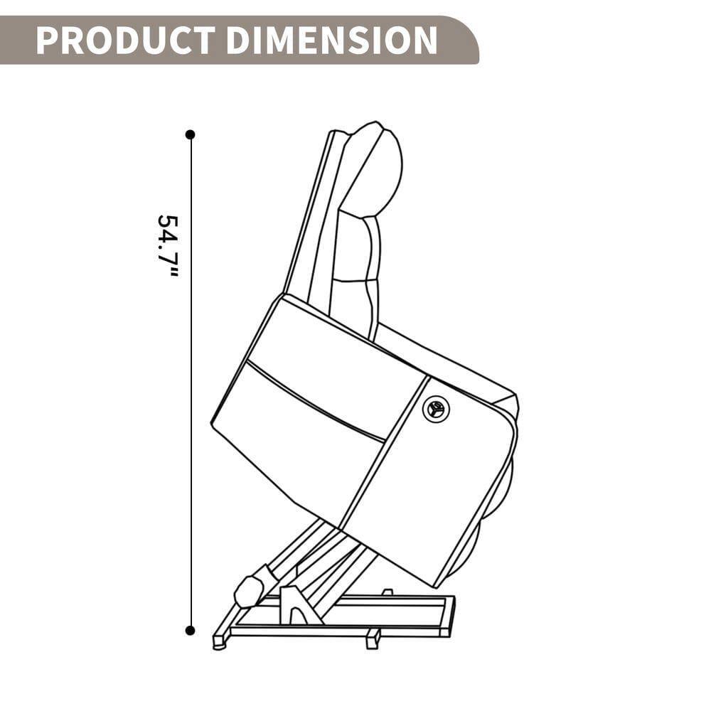 PRODUCT DIMENSION  
54.7"