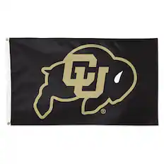 Front. WinCraft - Colorado Buffaloes 3' x 5' Logo Single-Sided Deluxe Flag - Multicolor.