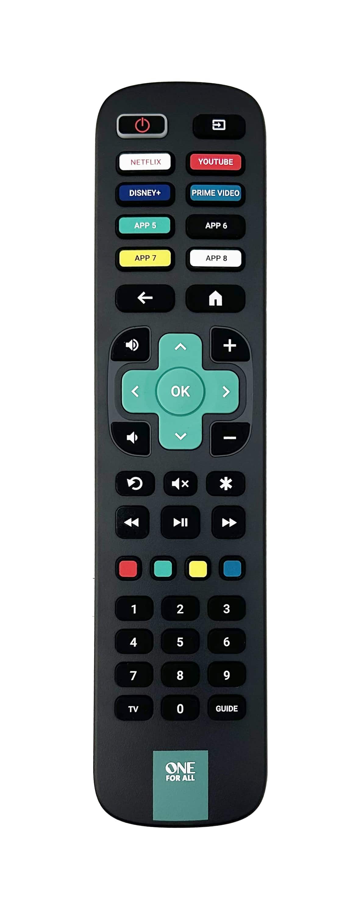 One for All - Roku TV Replacement Remote - Black