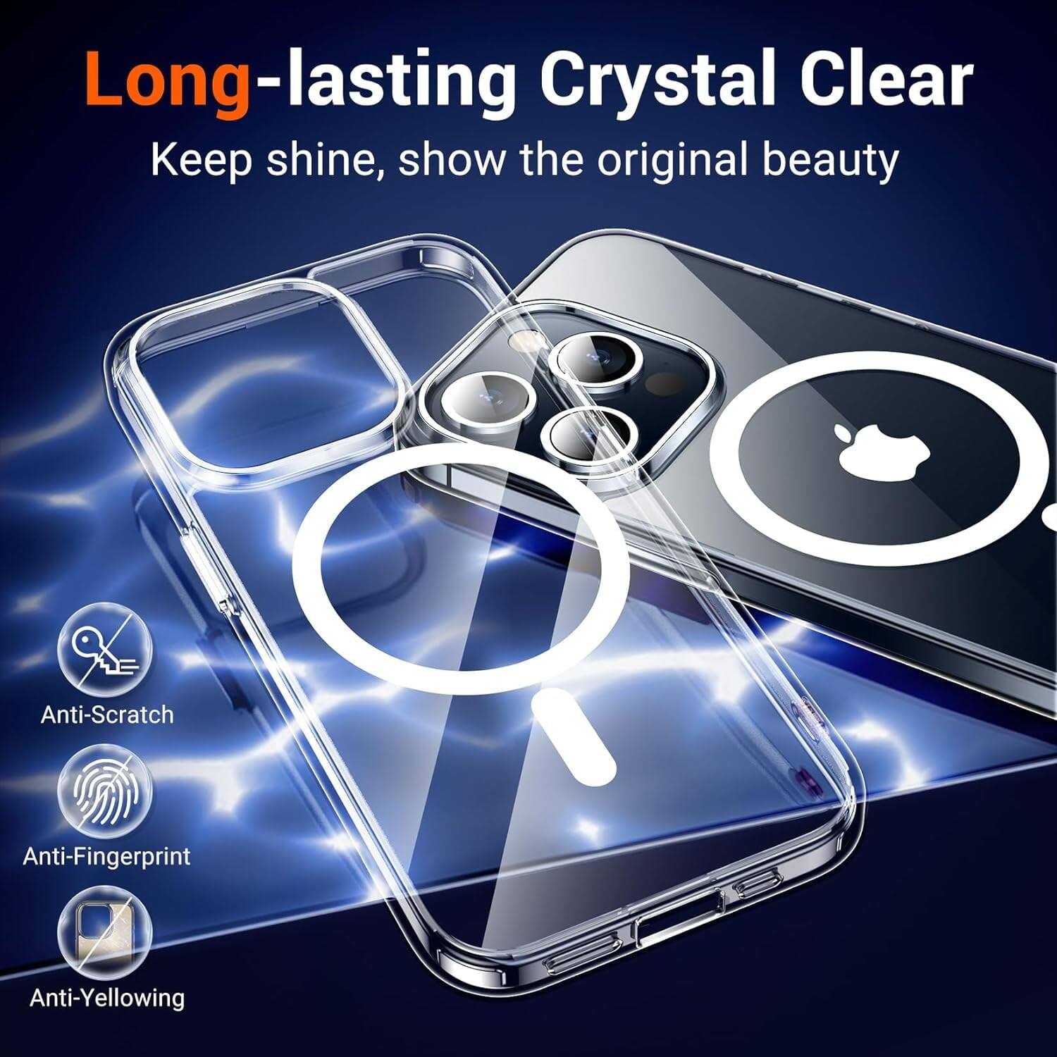 Long-lasting Crystal Clear, Keep shine, show the original beauty, Anti-Scratch, Anti-Fingerprint, Anti-Yellowing
