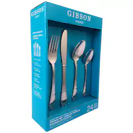 Gibson - Home Mariano 24 Piece Flatware Set - Silver